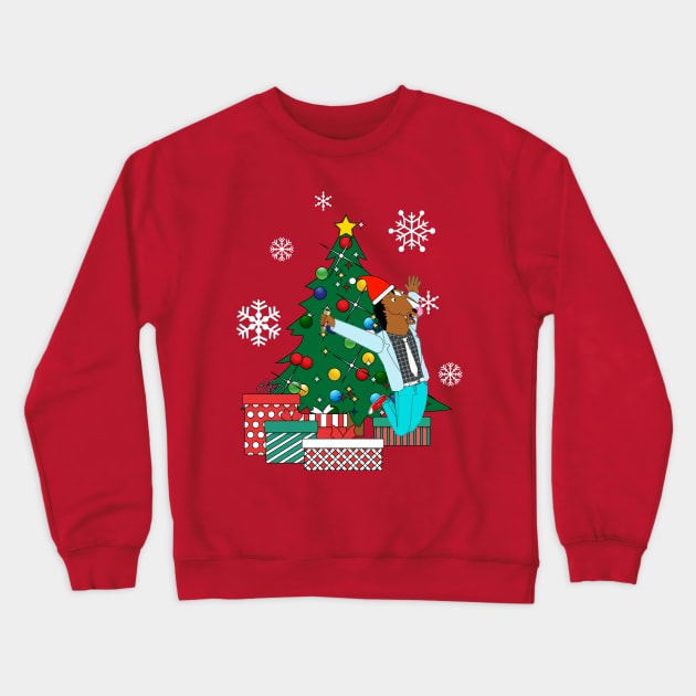 BoJack Horseman Around The Christmas Tree Crewneck Sweatshirt by Nova5